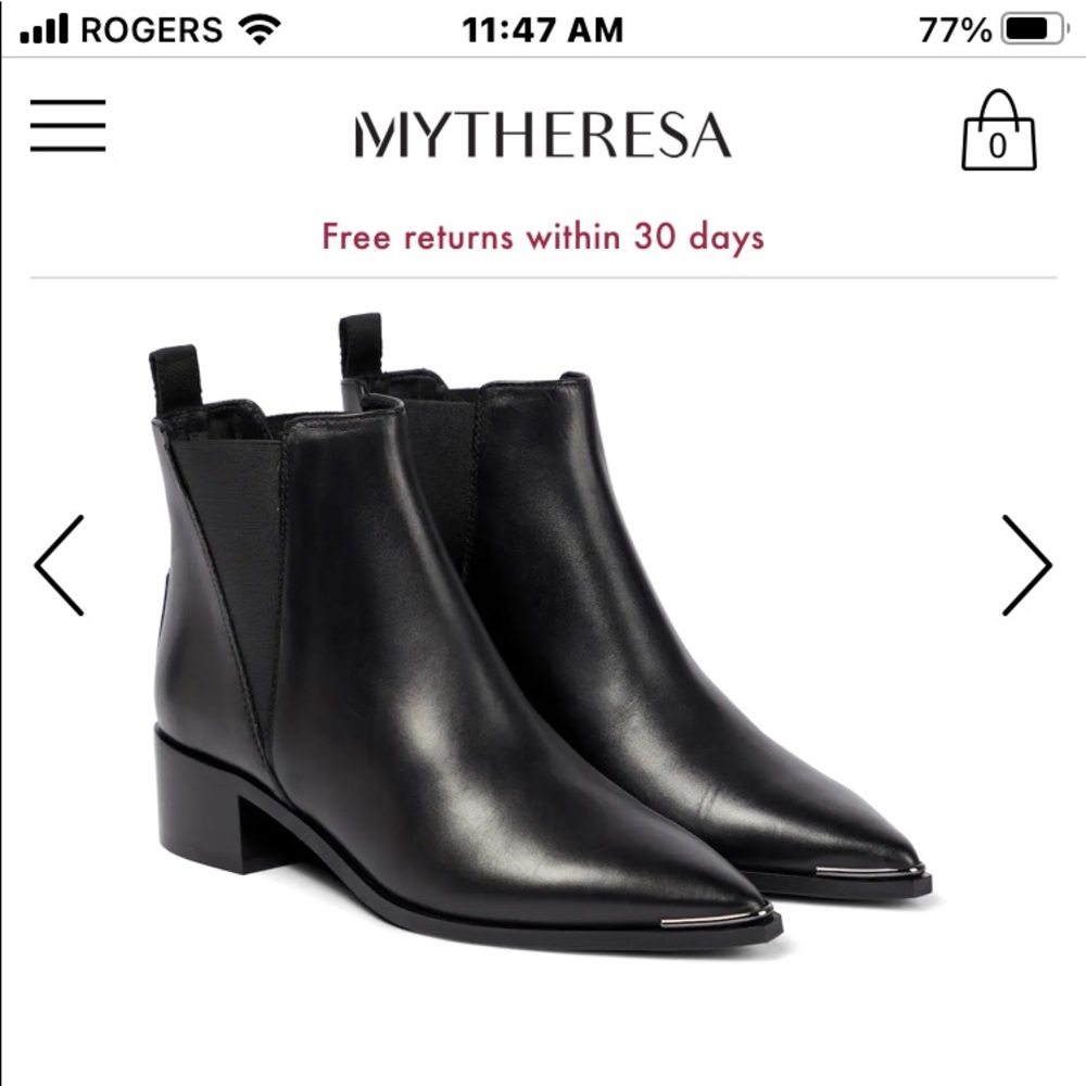“ACNE STUDIO” “JENSON” Brown Leather Ankle Boots - Picture 14 of 16